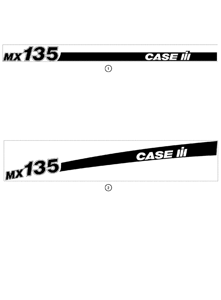 Схема запчастей Case IH MX110 - (09-88) - DECALS (09) - CHASSIS/ATTACHMENTS