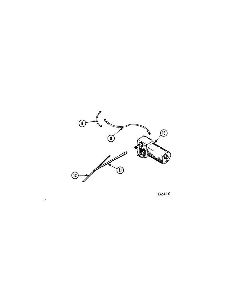 Схема запчастей Case IH 960 - (206[2]) - WINDSHIELD WIPER (55) - ELECTRICAL SYSTEMS