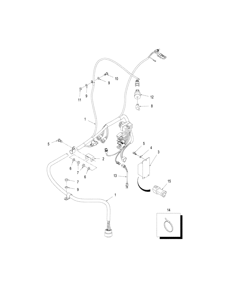 Схема запчастей Case IH STX275 - (04-21) - HARNESS - ENGINE (04) - ELECTRICAL SYSTEMS