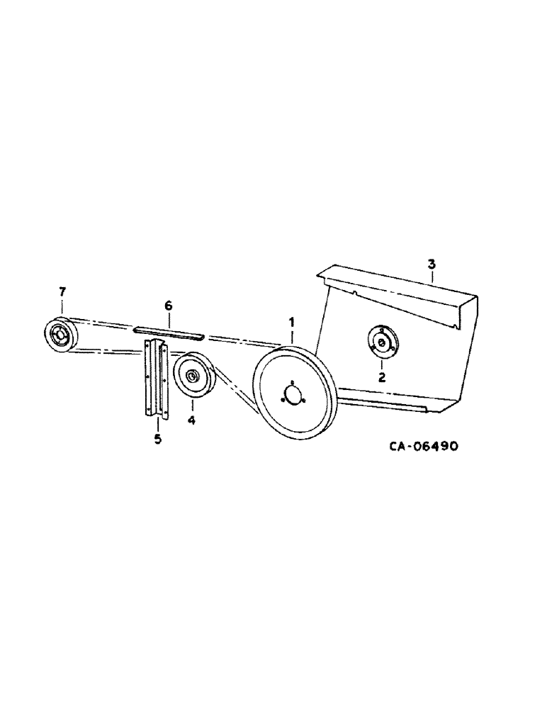 Схема запчастей Case IH 1440 - (20-15) - SEPARATOR, STRAW SPREADER DRIVE, S/N 20976 AND BELOW Separation