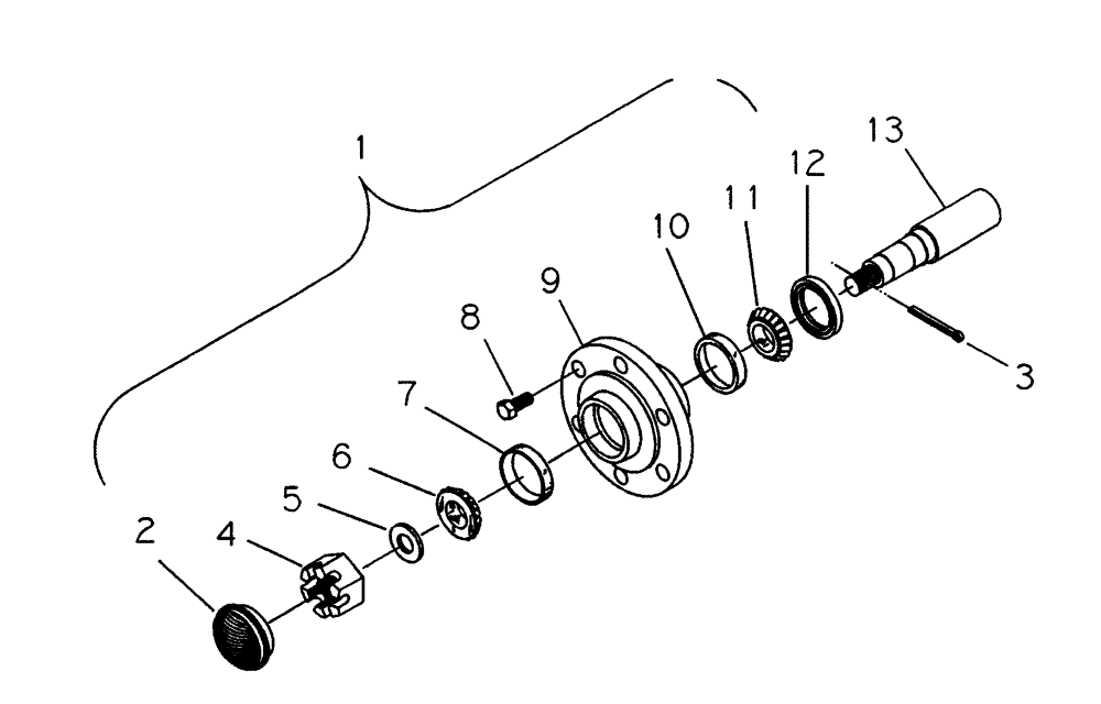 Схема запчастей Case IH TM255 - (44.530.031) - 783 HUB & SPINDLE (44) - WHEELS