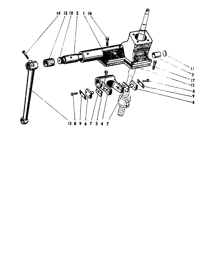 Схема запчастей Case IH 880A - (083) - STEERING BOX AND DROP ARM Steering & Front Axle