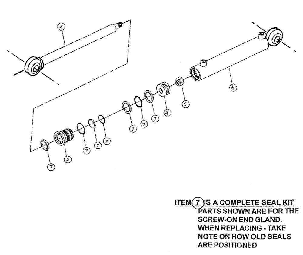 Схема запчастей Case IH PATRIOT XL - (07-004) - HYDRAULIC CYLINDER - BOOM INNER FOLD ( 90 BOOM) Cylinders