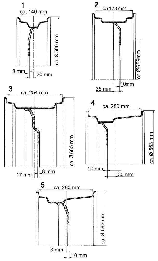 Схема запчастей Case IH C55 - (05-17[01]) - FRONT WHEELS, NOT ADJUSTABLE (05) - STEERING