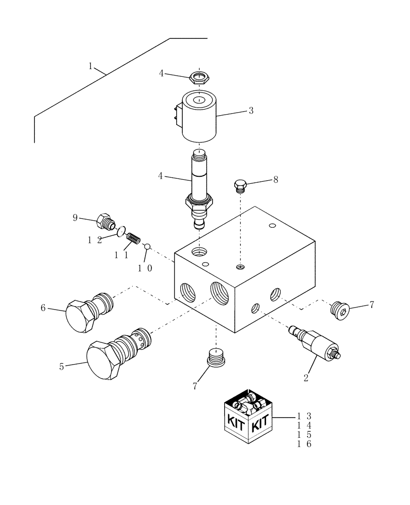 Схема запчастей Case IH WDX1101 - (039C) - HYDRAULIC LIFT HEADER CONTROL VALVE (35) - HYDRAULIC SYSTEMS