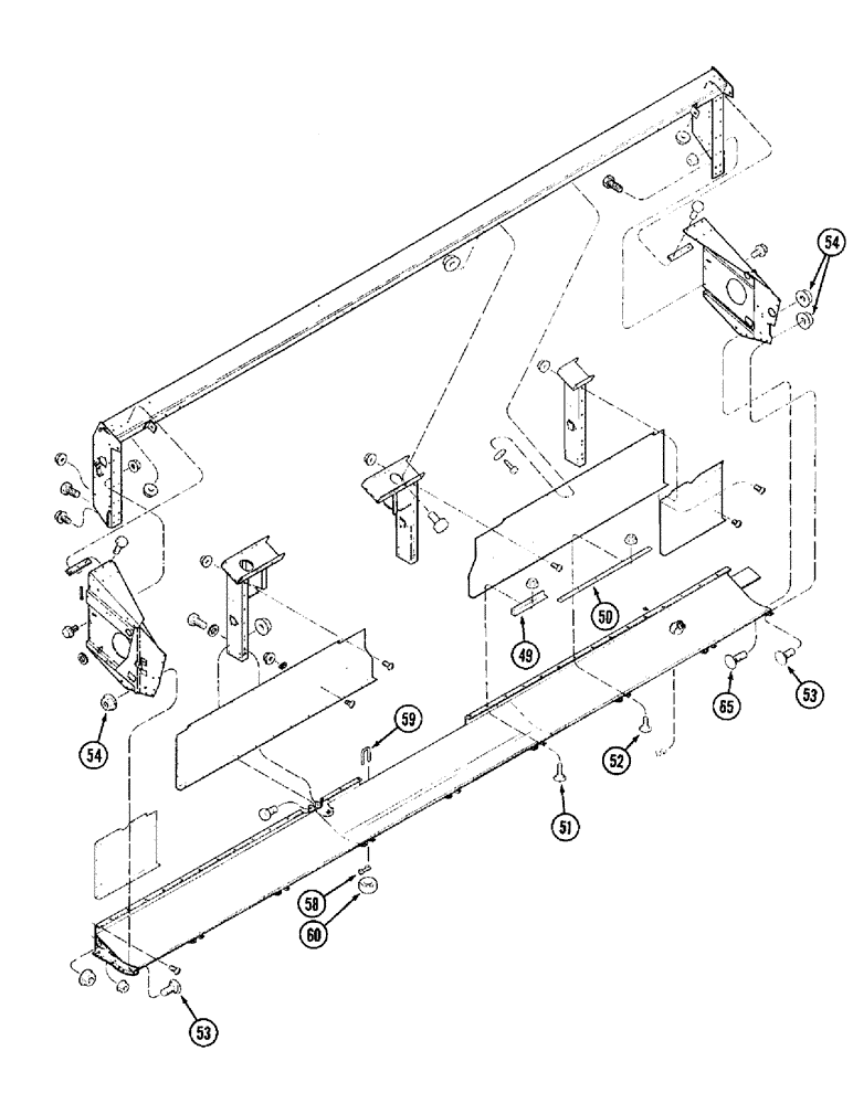 Схема запчастей Case IH 1020 - (9D-08) - MAIN FRAME, 22.5, 25.0 AND 30.0 FOOT HEADER (CONTD) (09) - CHASSIS/ATTACHMENTS