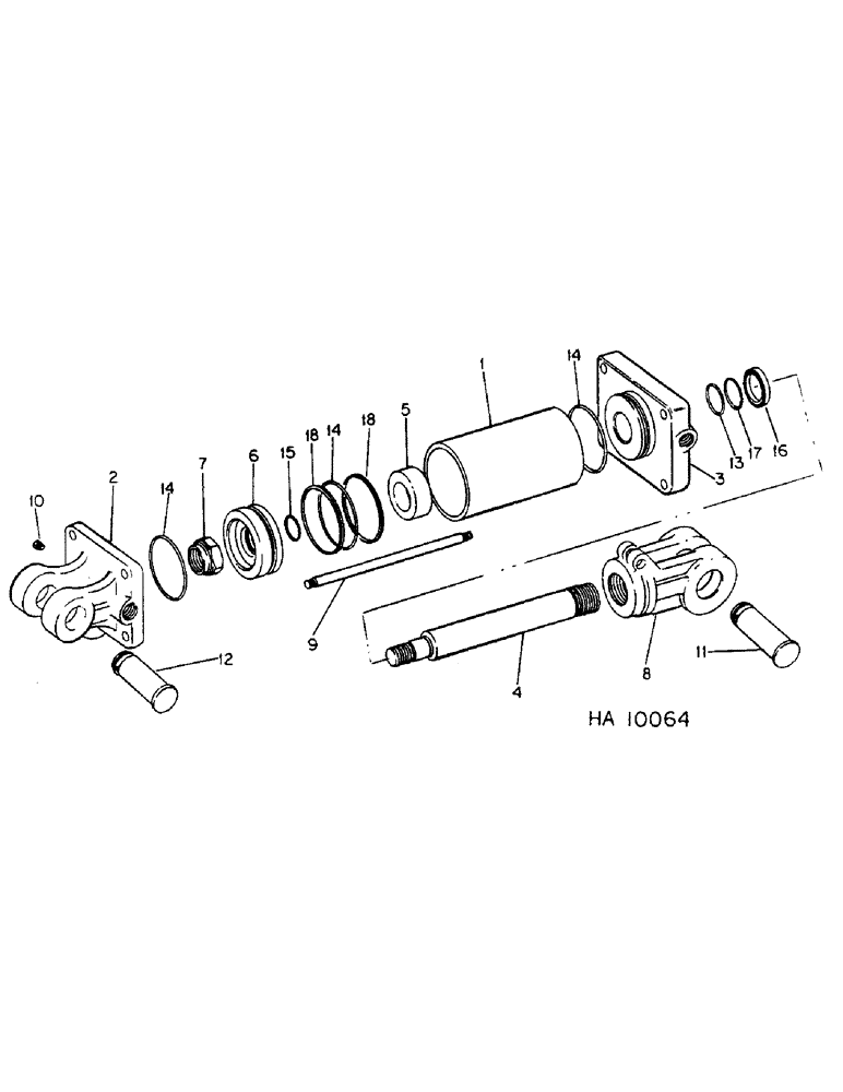 Схема запчастей Case IH 5000 - (L-17) - HYDRAULIC CYLINDERS, HYDRAULIC CYLINDER, CROSS, 4 X 48 DOUBLE ACTING 