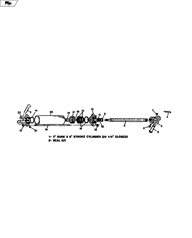 Схема запчастей Case IH COULTER - (35.100.04) - HYDRAULIC CYLINDER - 3" X 8" (35) - HYDRAULIC SYSTEMS