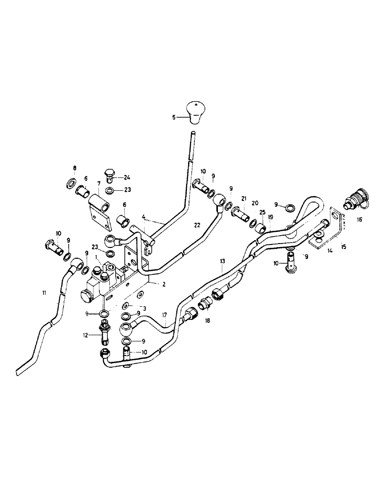 Схема запчастей Case IH 654 - (353) - HYDRAULIC TRAILER BRAKE (88) - ACCESSORIES