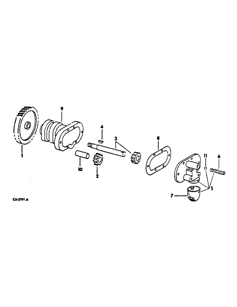 Схема запчастей Case IH DV4D - (L-21) - OIL PUMP 