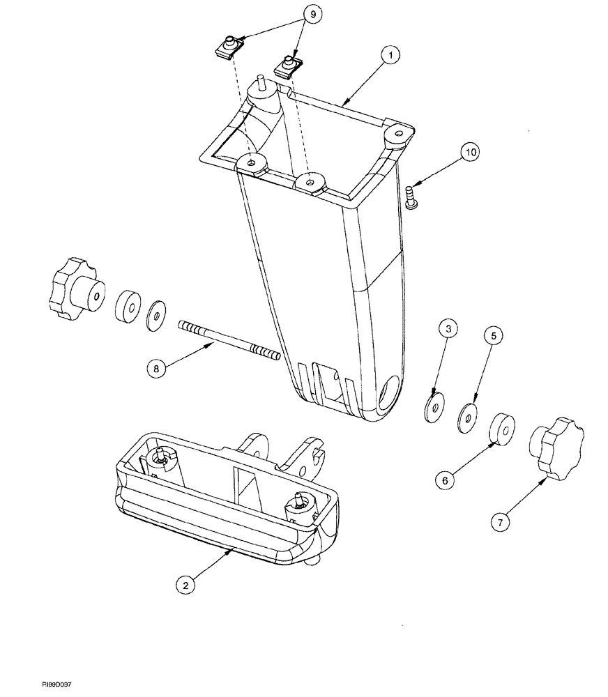 Схема запчастей Case IH AFS - (03-26) - CDU / ECDU MOUNTING (55) - ELECTRICAL SYSTEMS