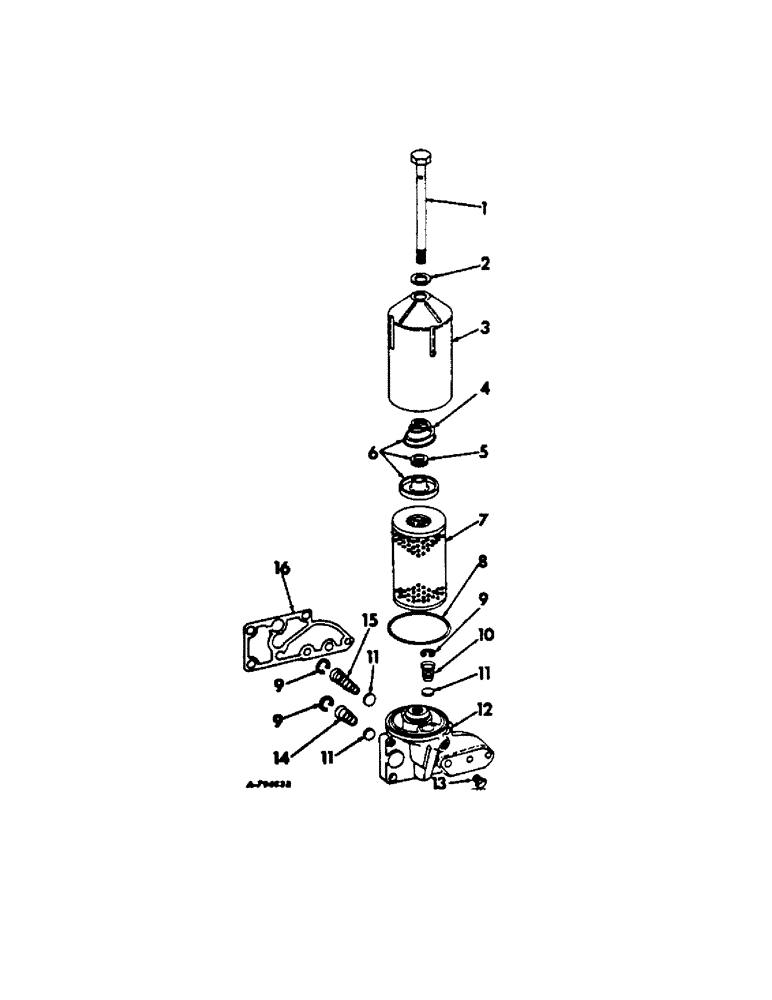 Схема запчастей Case IH C-301 - (E-42[A]) - LUBRICATING OIL FILTER, CARTRIDGE TYPE, 826, 856, 2826 AND 2856 TRACTORS 