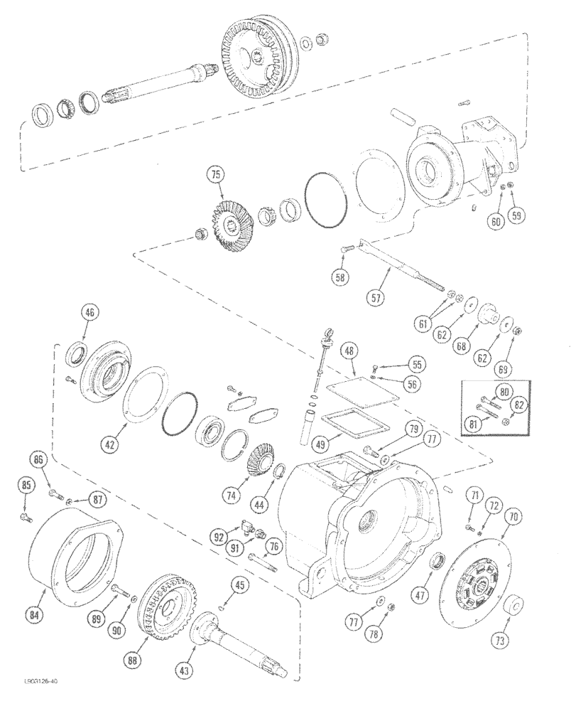 Схема запчастей Case IH 1620 - (6-04) - POWER TAKEOFF DRIVE (CONT) (03) - POWER TRAIN