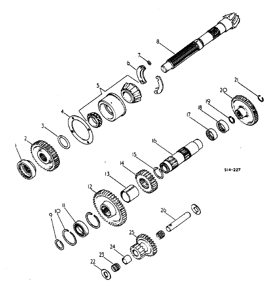 Схема запчастей Case IH 884 - (07-006) - RANGE TRANSMISSION - IN REAR FRAME (04) - Drive Train