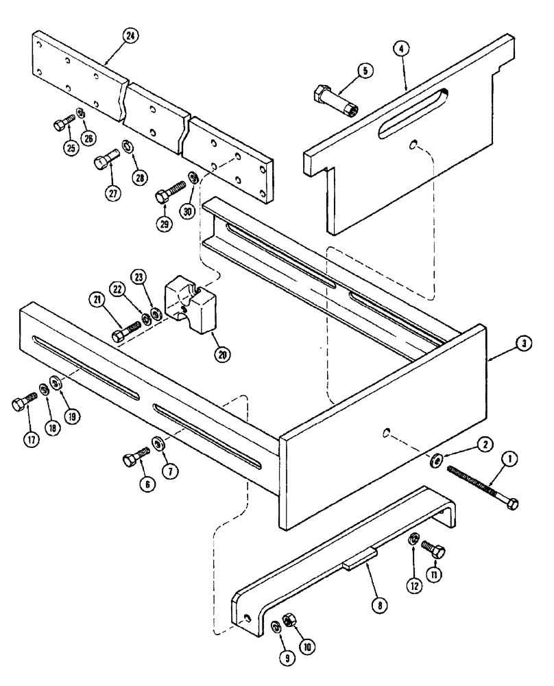 Схема запчастей Case IH 1370 - (096) - FRONT END WEIGHTS (05) - STEERING