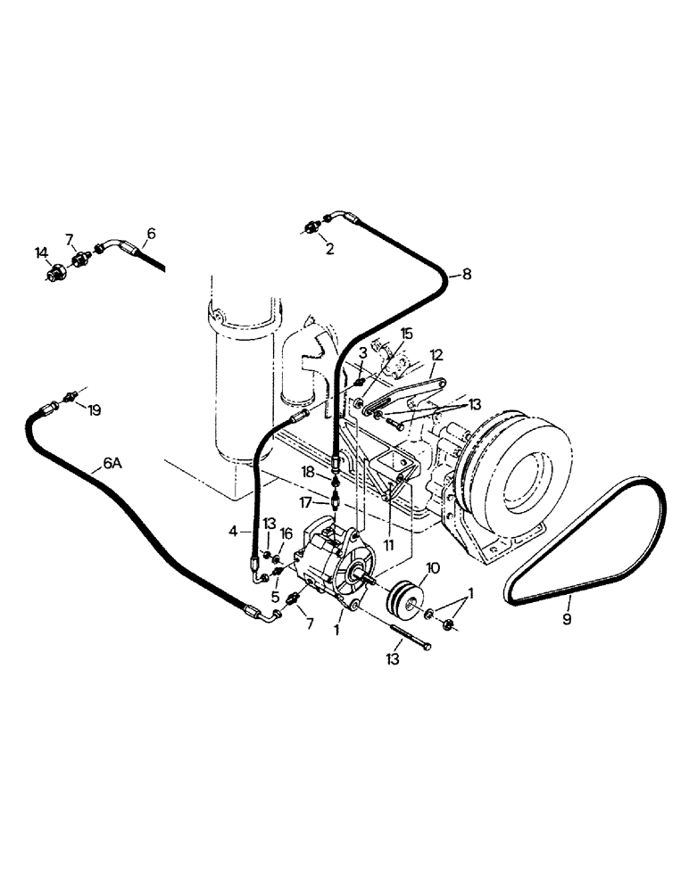 Схема запчастей Case IH STEIGER - (04-05) - ALTERNATOR AND MOUNTING, CUMMINS 855 ENGINE (04) - Drive Train