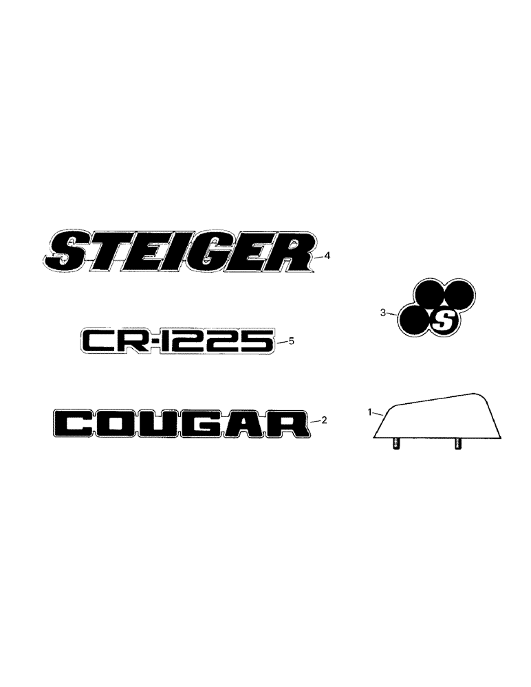 Схема запчастей Case IH STEIGER - (09-06) - NAMEPLATES (13) - DECALS