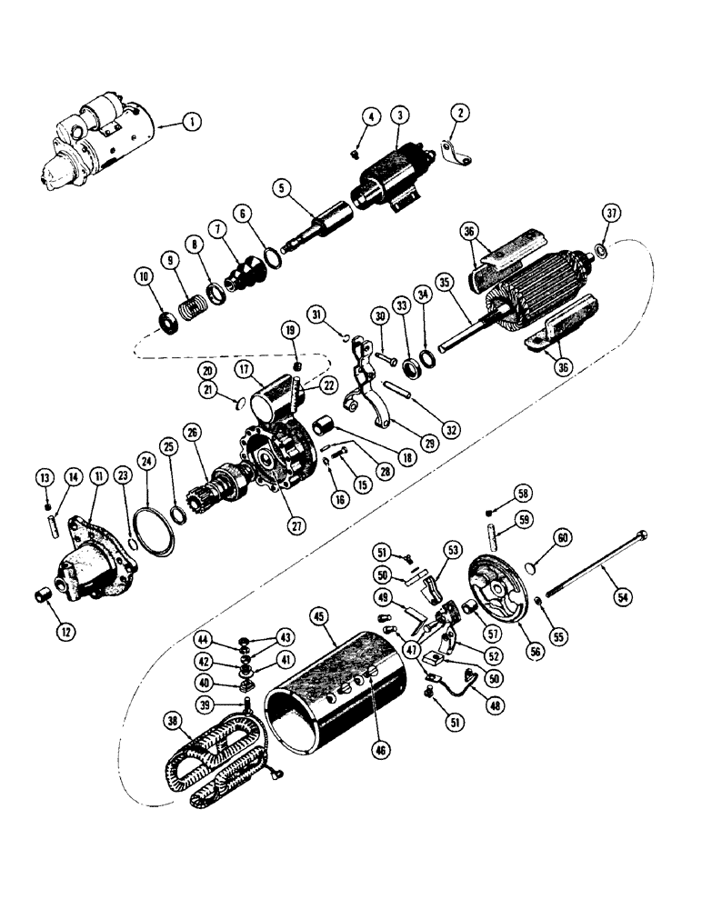 Схема запчастей Case IH 940 - (2-055E) - A21532 STARTER-DIESEL (04) - ELECTRICAL SYSTEMS