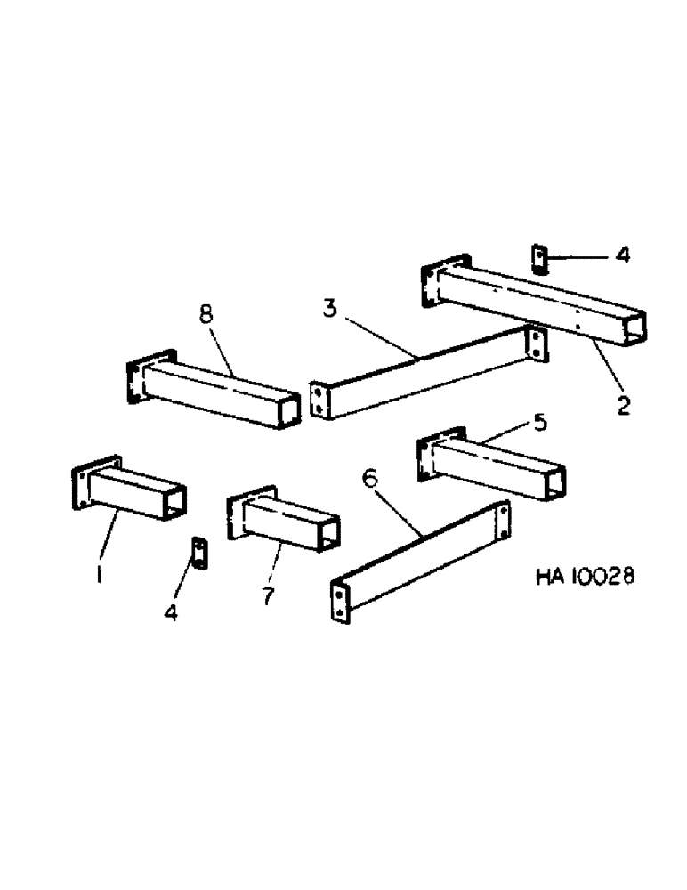 Схема запчастей Case IH 5500 - (D-03[A]) - FRAME EXTENSIONS 