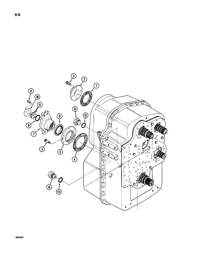 Схема запчастей Case IH 9250 - (6-008) - TRANSMISSION (06) - POWER TRAIN