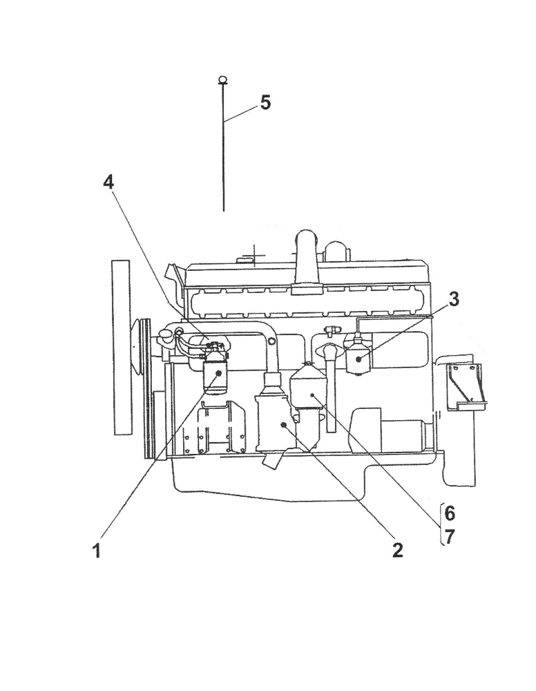 Схема запчастей Case IH 7700 - (C01.02[01]) - Engine Filter {DS11} (10) - ENGINE