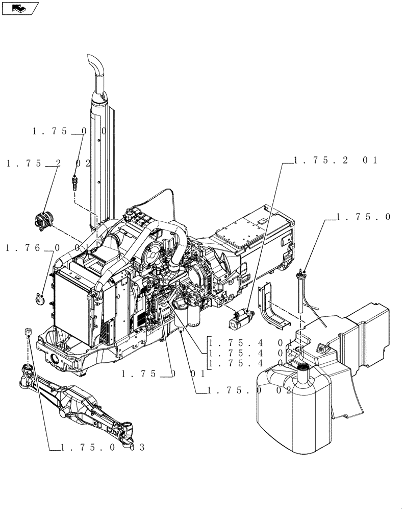 Схема запчастей Case IH PUMA 140 - (SEC. 06[01]) - ELECTRICAL SYSTEM (00) - GENERAL
