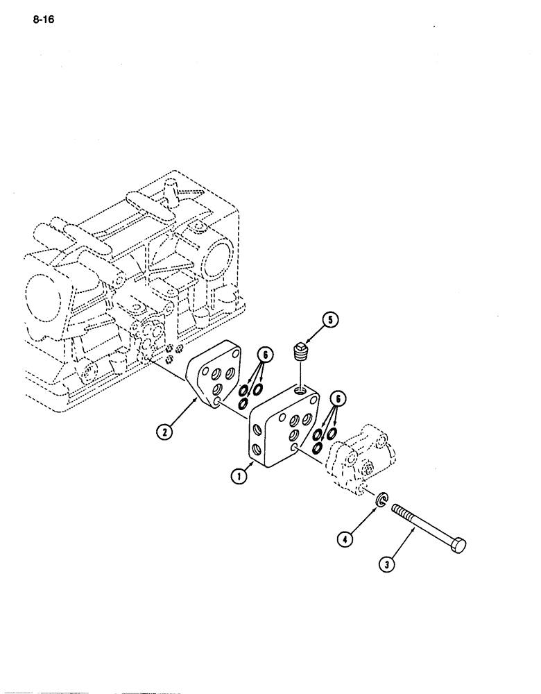 Схема запчастей Case IH 255 - (8-16) - HYDRAULIC ADAPTER KIT (08) - HYDRAULICS