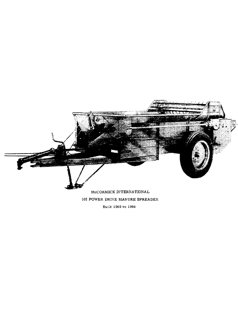 Схема запчастей Case IH 102 - (C-01) - 102 POWER DRIVE MANURE SPREADER 