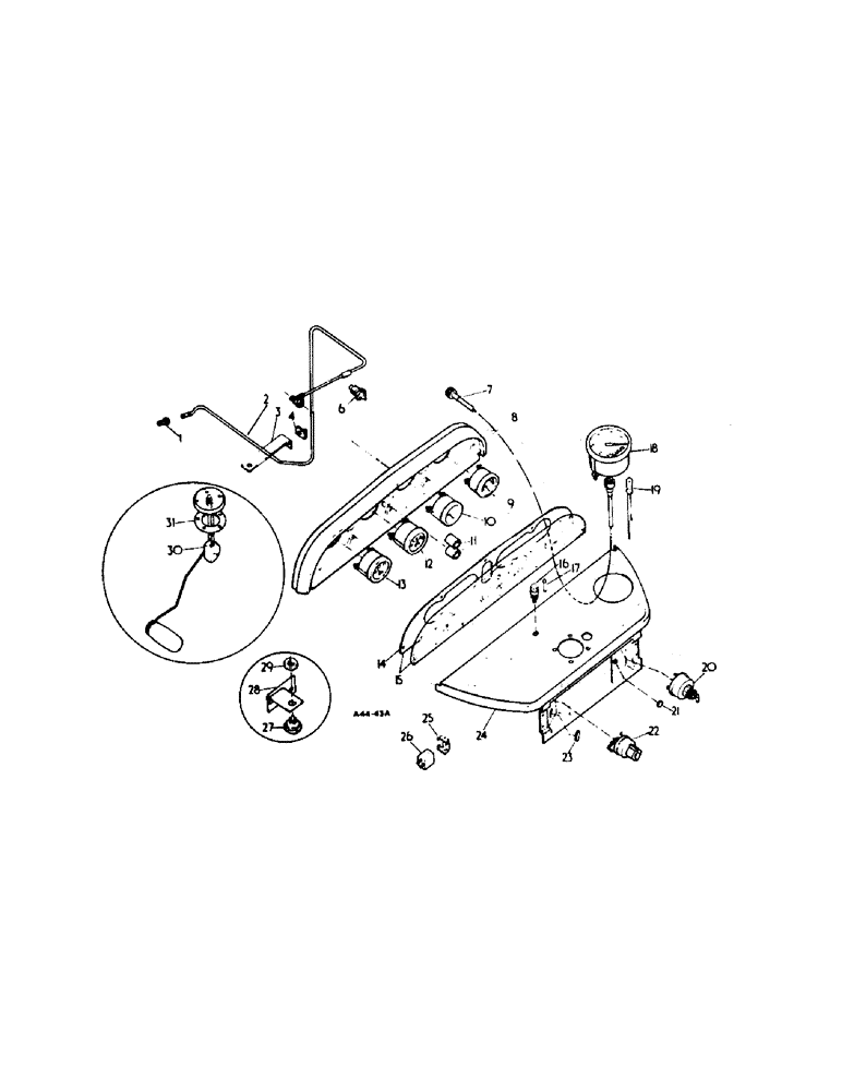 Схема запчастей Case IH 354 - (3-22) - ELECTRICAL, ELECTRICAL INSTRUMENTS, PETROL (06) - ELECTRICAL SYSTEMS