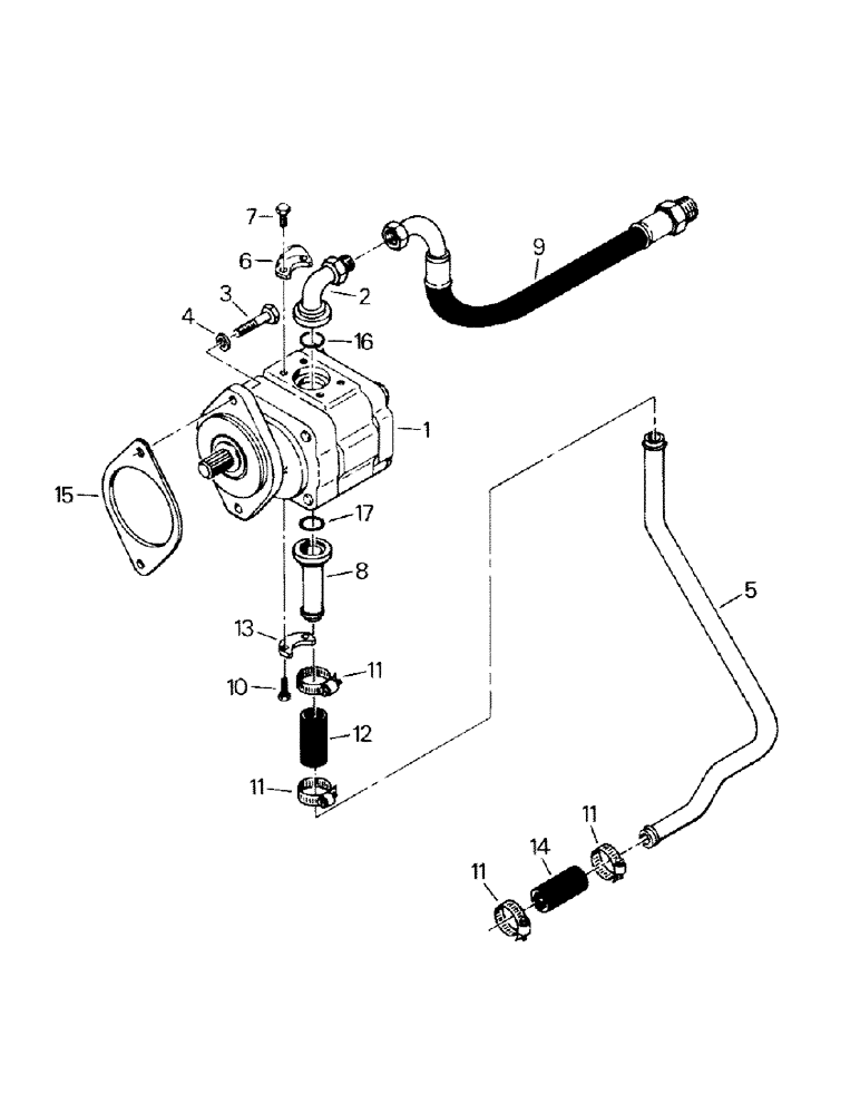 Схема запчастей Case IH CM325 - (08-08) - HYDRAULIC PUMP AND ATTACHING PARTS, CAT 3406 ENGINE (07) - HYDRAULICS