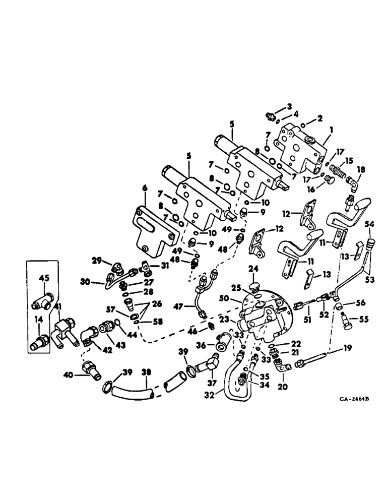 Схема запчастей Case IH 2500 - (10-26) - HYDRAULICS, INTERNAL PUMP ADAPTING PARTS (07) - HYDRAULICS