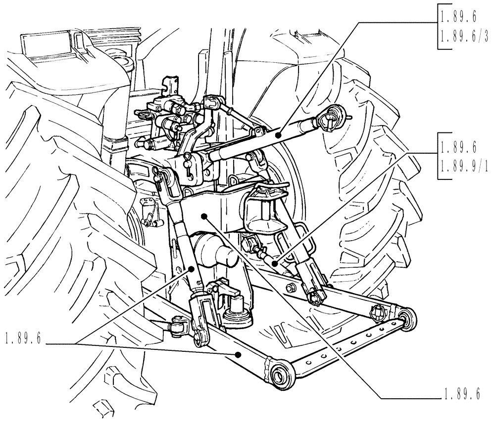 Схема запчастей Case IH JX1060C - (SEC. 09) - LINKAGE (00) - GENERAL