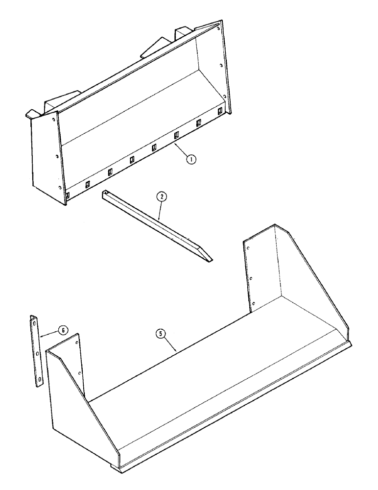 Схема запчастей Case IH 60 - (66) - MANURE FORK, SNOW BUCKET ATTACHMENT (82) - FRONT LOADER & BUCKET