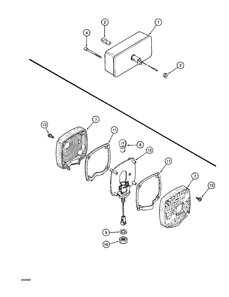 Схема запчастей Case IH 1800 - (4-32) - WARNING LAMPS (06) - ELECTRICAL SYSTEMS