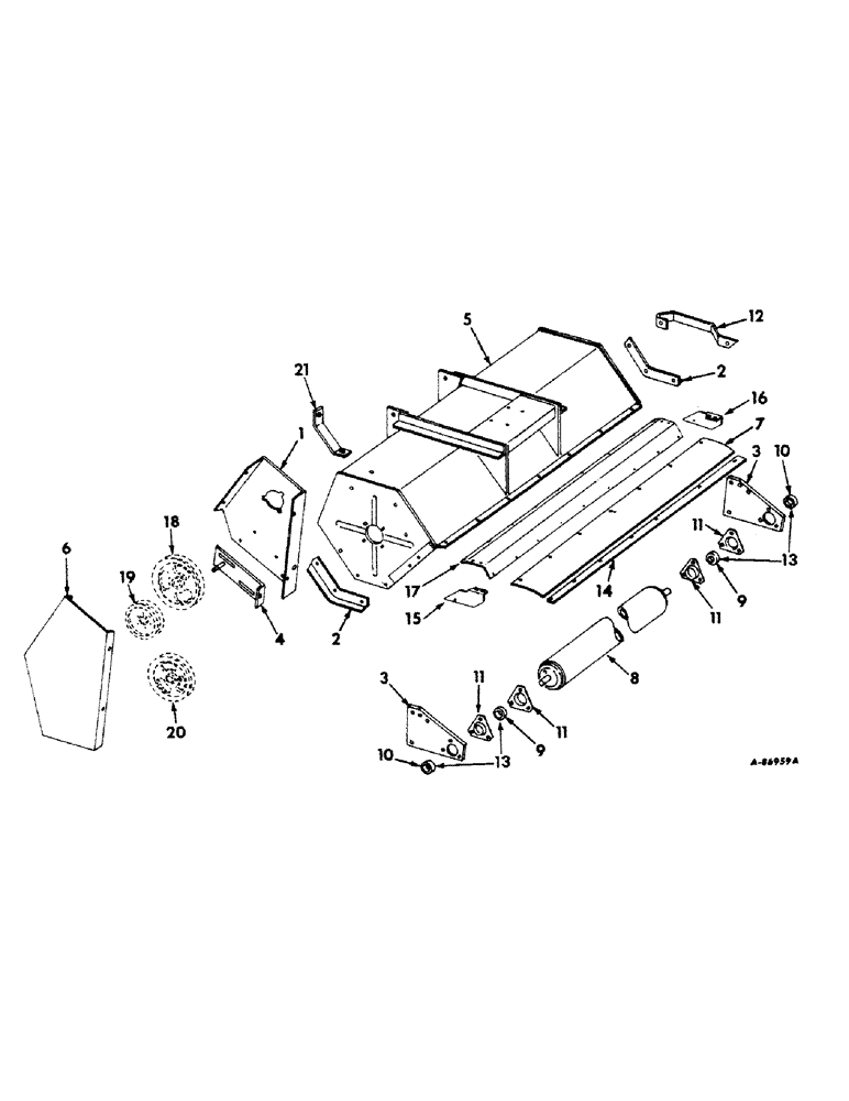 Схема запчастей Case IH 70 - (H-2) - ROTOR HOUSING AND RELATED PARTS 