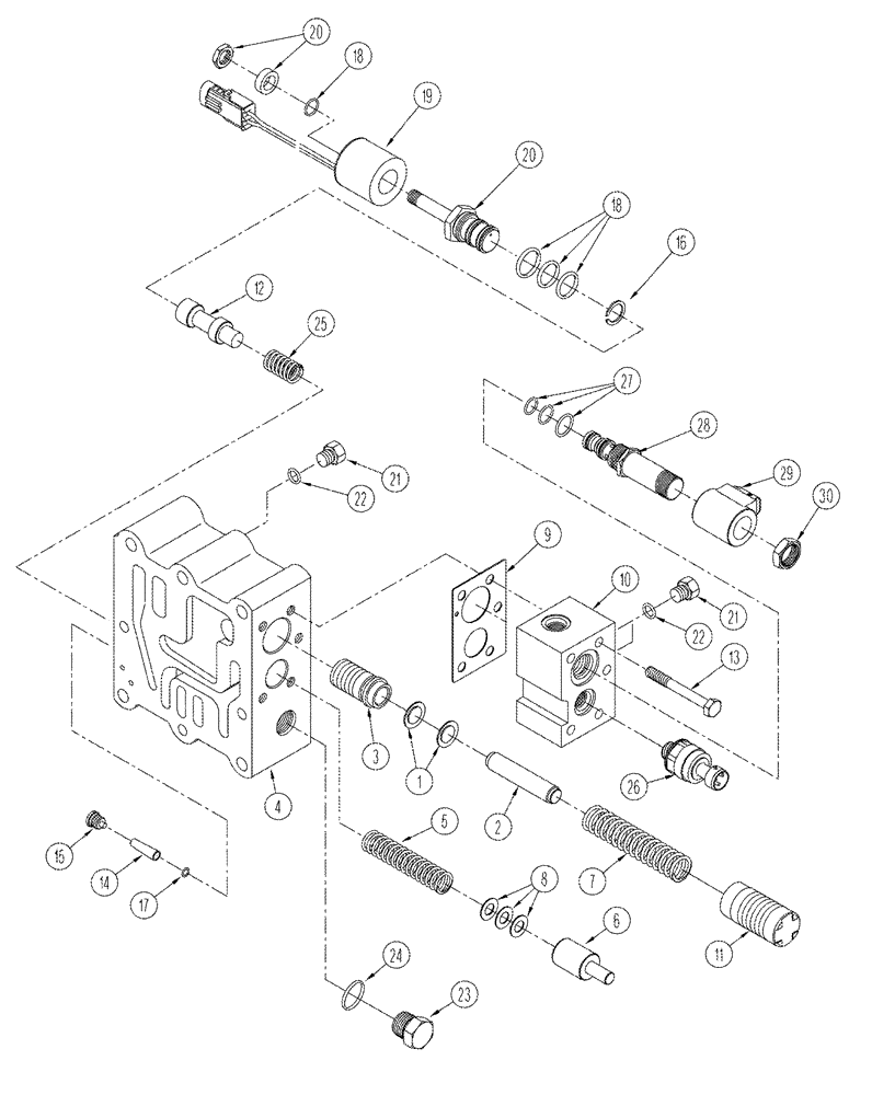 Схема запчастей Case IH STX275 - (06-13) - REGULATOR VALVE ASSY (06) - POWER TRAIN