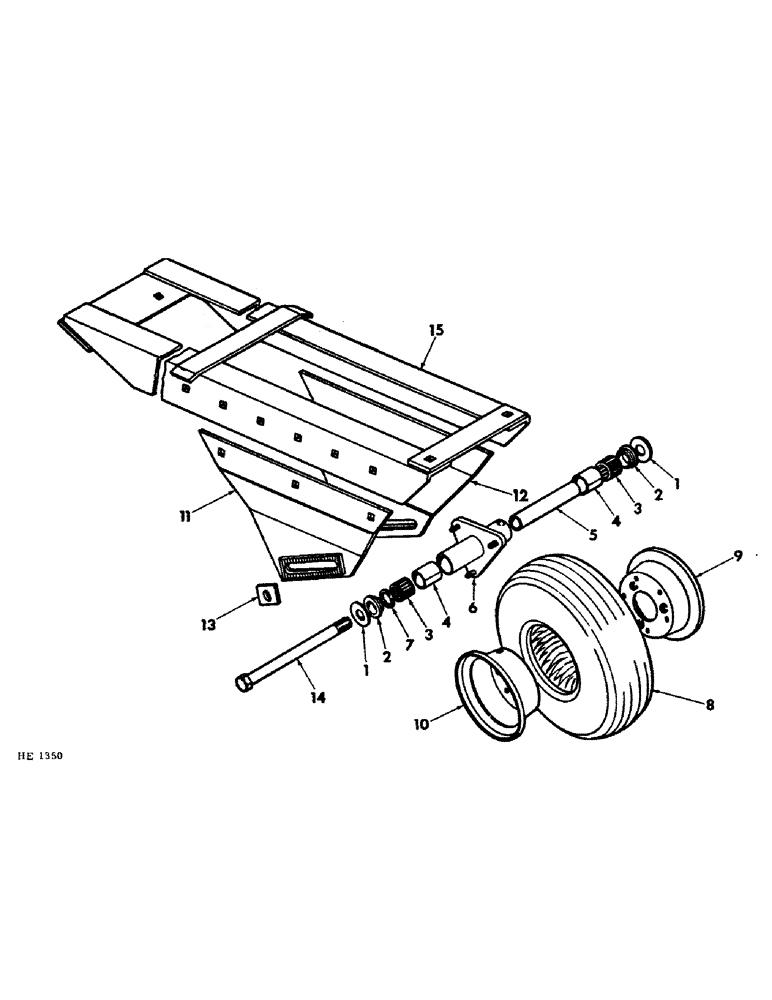 Схема запчастей Case IH 230 - (17-08) - MOUNTED EQUIPMENT, PLATFORM GAUGE WHEEL Mounted Equipment