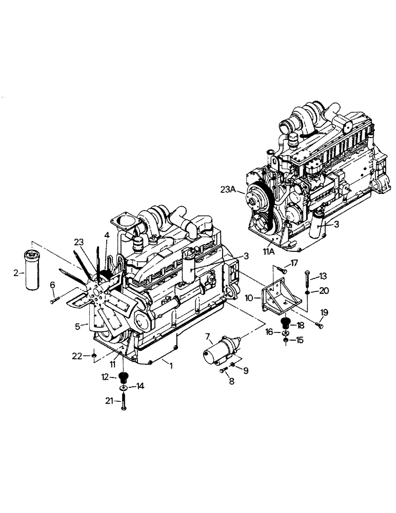 Схема запчастей Case IH STEIGER - (04-01) - ENGINE AND ATTACHING PARTS, CAT 3406 ENGINE (04) - Drive Train