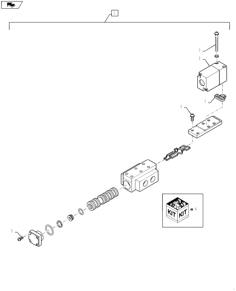 Схема запчастей Case IH 810 - (36.200.06) - SINGLE SOLENOID AIR VALVE, REAR SPRAYBAR (36) - PNEUMATIC SYSTEM