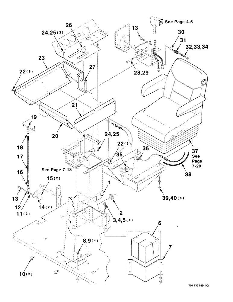 Схема запчастей Case IH 8850 - (07-16) - CONSOLE, SEAT SUPPORT AND HOOKUP ASSEMBLY (09) - CHASSIS