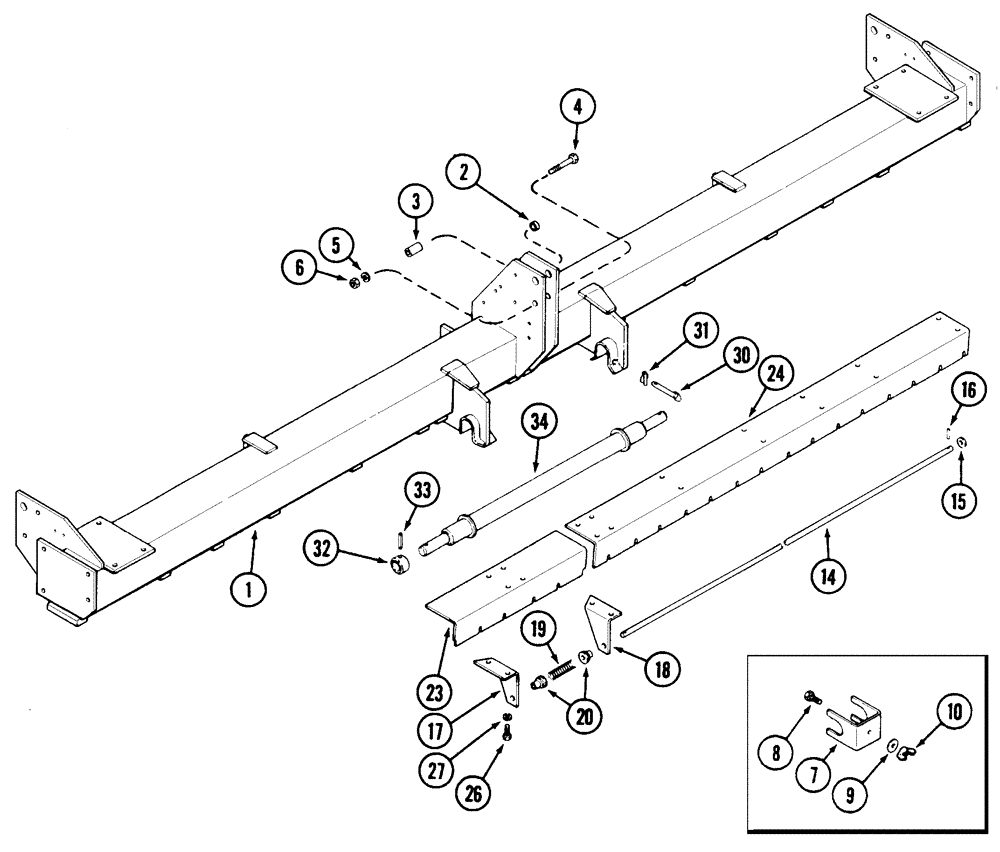 Схема запчастей Case IH 5400 - (9-004) - MAIN FRAME, MINIMUM-TILL (GRAIN DRILLS BSN CKB0030000) (09) - CHASSIS