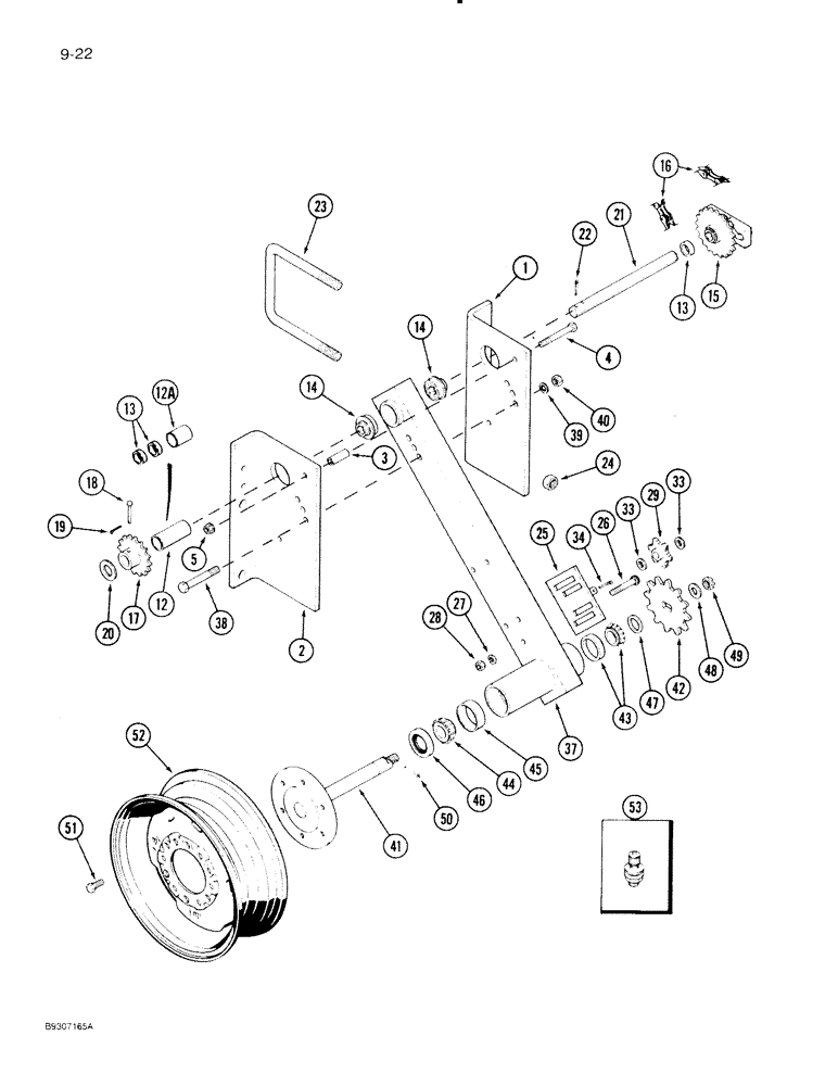 Схема запчастей Case IH 5400 - (9-040) - WHEEL DRIVE (09) - CHASSIS