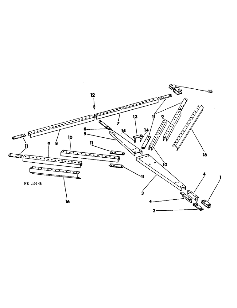 Схема запчастей Case IH 620 - (A-28) - TWO DRILL HITCH 