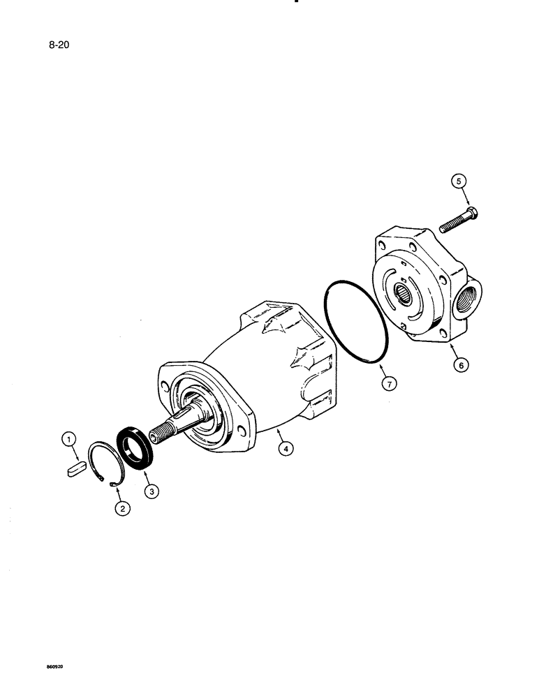 Схема запчастей Case IH 8500 - (8-20) - FAN DRIVE HYDRAULIC MOTOR, 85005C92 (08) - HYDRAULICS