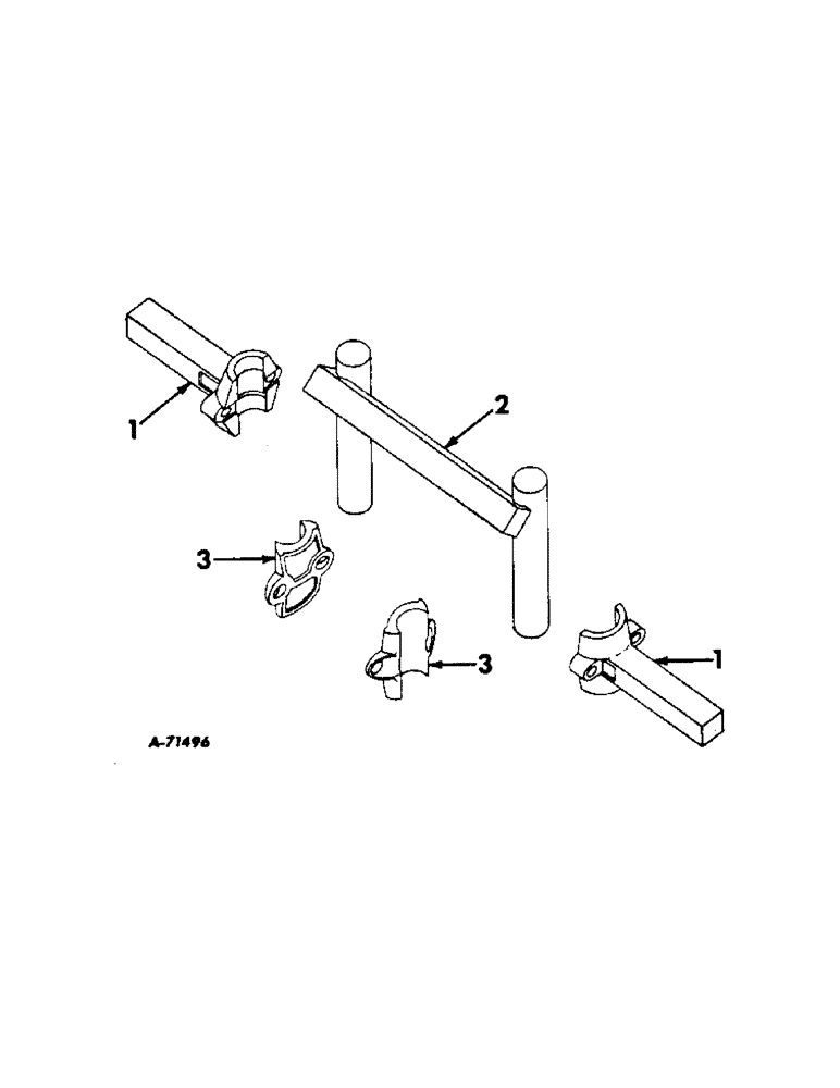 Схема запчастей Case IH 186 - (C-35) - FURROWING BAR AND EXTENSION 