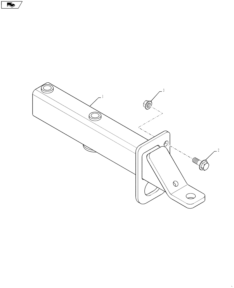 Схема запчастей Case IH 5130 - (37.100.05) - HITCH ASSEMBLY, DRAW BAR, (NA & ANZ) (37) - HITCHES, DRAWBARS & IMPLEMENT COUPLINGS