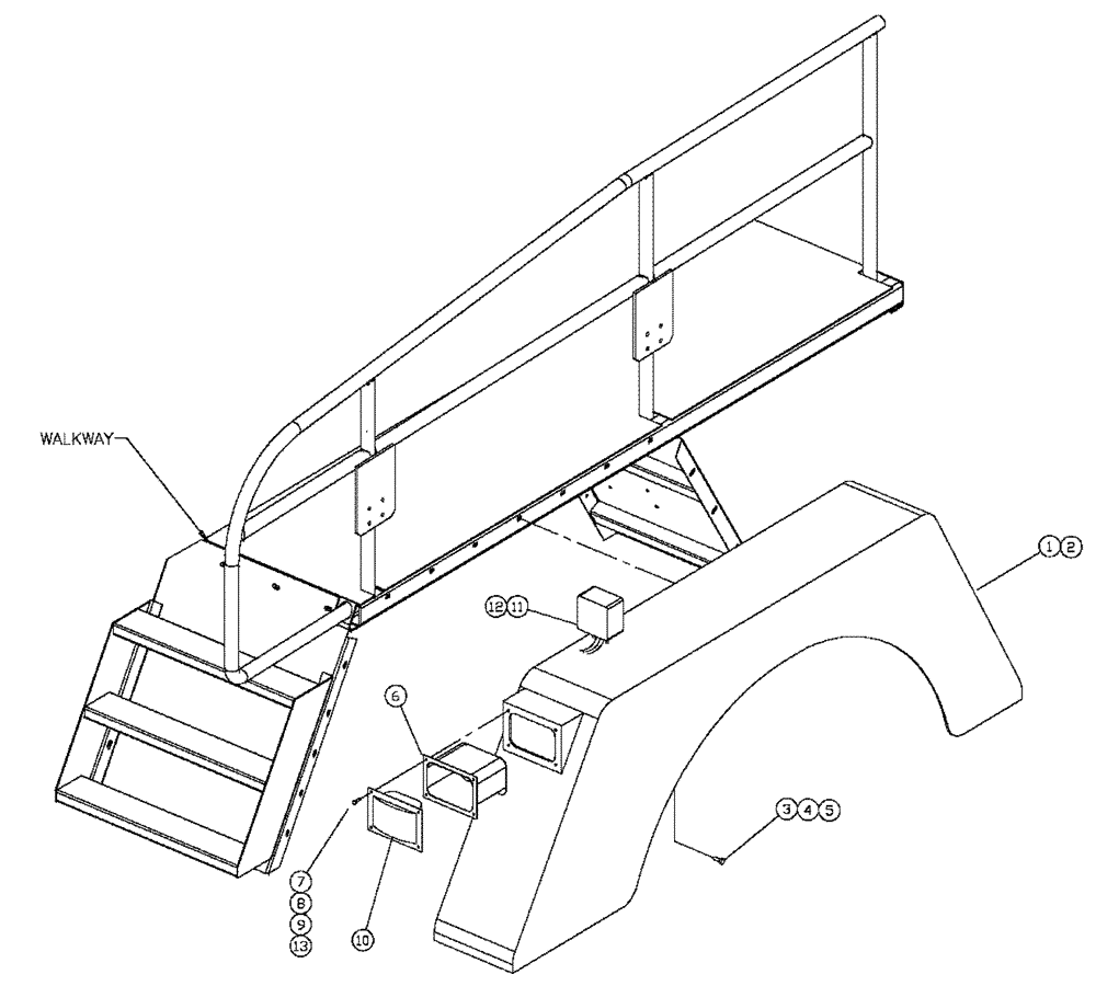 Схема запчастей Case IH 4330 - (04-012) - FENDER GROUP Frame & Suspension