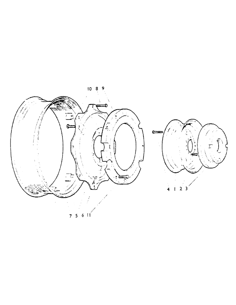 Схема запчастей Case IH 990A - (56) - FRONT WHEELS Steering & Front Axle