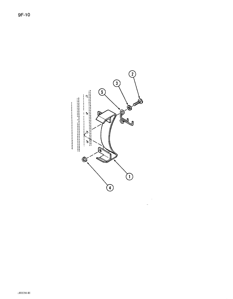 Схема запчастей Case IH 1680 - (9F-10) - STRAW SPREADER PULLEY SHIELD AND BELT GUIDE (19) - STRAW SPREADER & CHOPPER