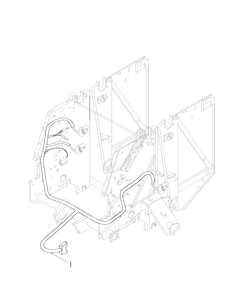 Схема запчастей Case IH RBX451 - (021) - WIRE HARNESS, MAIN (55) - ELECTRICAL SYSTEMS